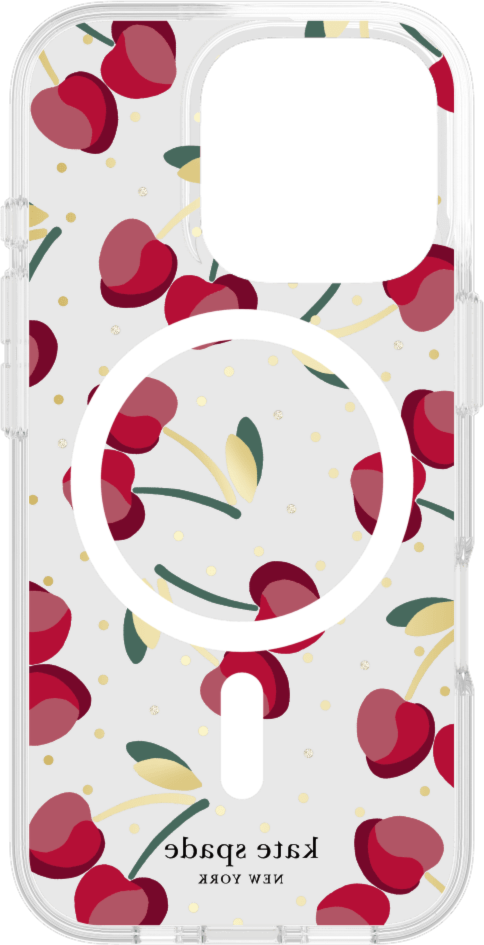 Kate Spade KS054430 Étui de Protective avec MagSafe Cherry Dot pour iPhone 16 Pro