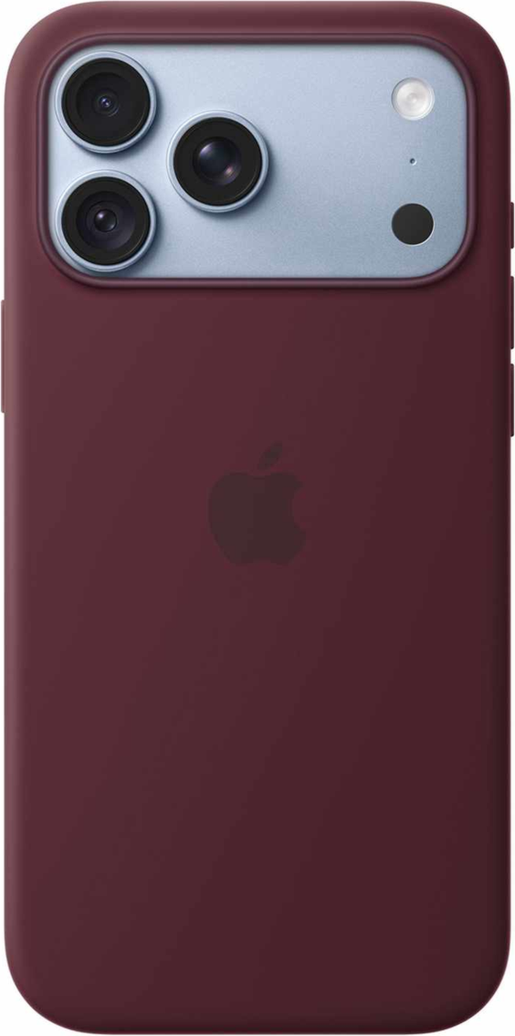 Apple - Silicone Case with MagSafe Burgundy for iPhone 18 Pro Max