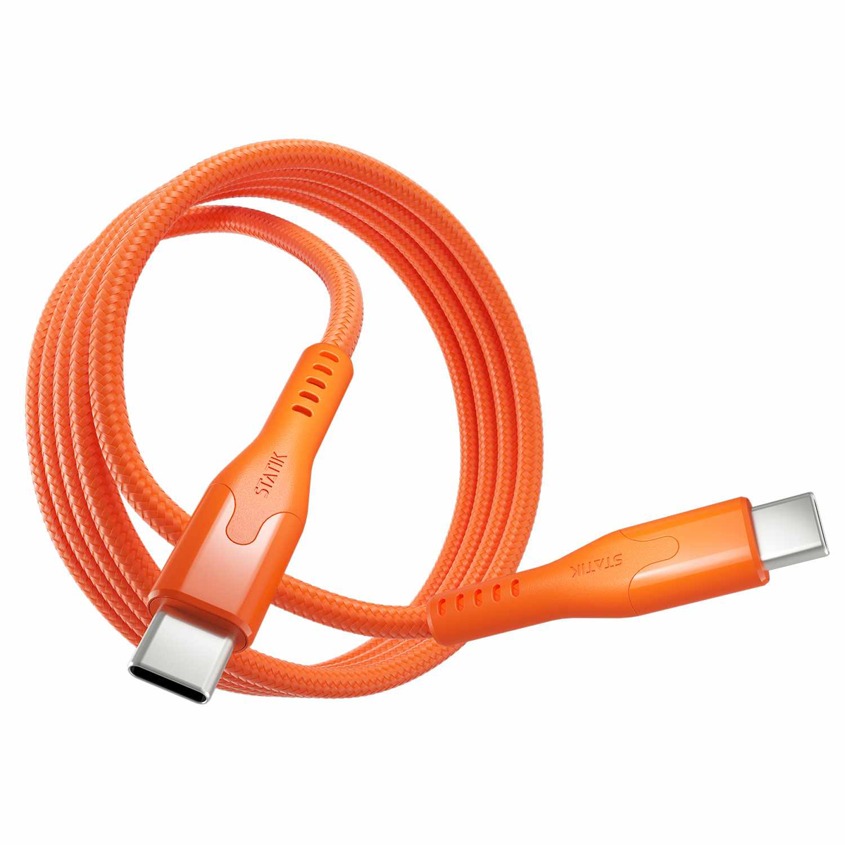 Statik PUP05503FTCCORGCA Câble de Charge/Sync Magnétique MagStack Pro USB-C vers USB-C 3.3 pieds Orange