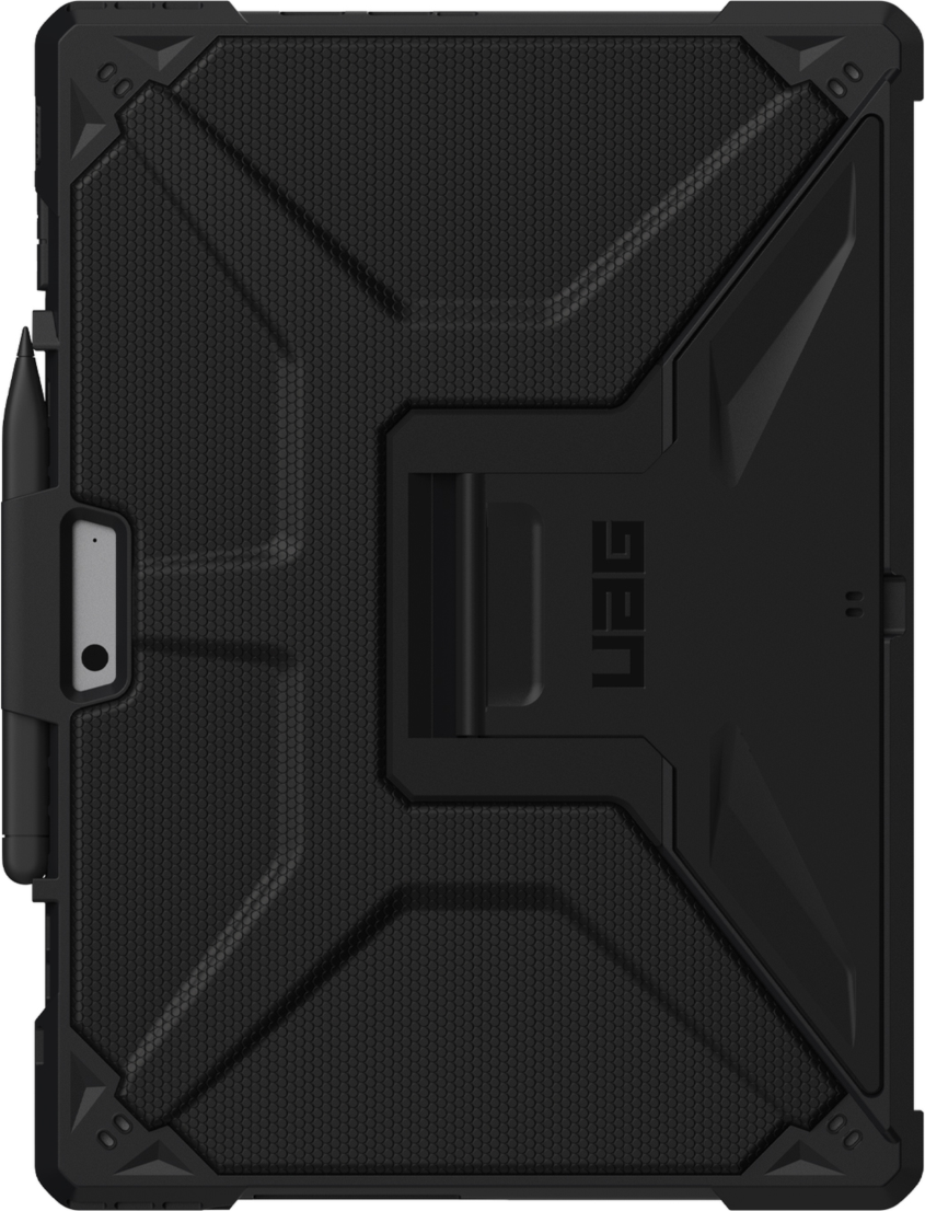 <p>A lightweight design backed by military-grade protection. The UAG Metropolis case features all-around protection and an integrated stand for optimal viewing.</p>