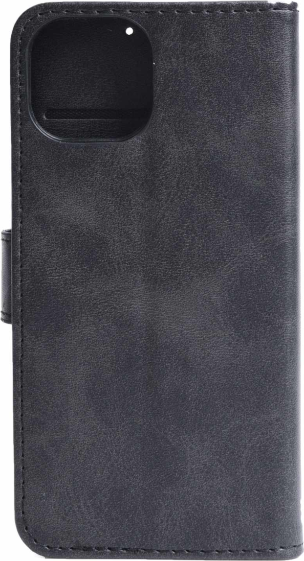 Blu Element - Vegan Leather Folio Wallet Case Black for iPhone 16 Black