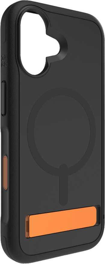 iPhone 17 ZAGG Graphene Sedona Snap Kickstand Case - Flood Black/Orange