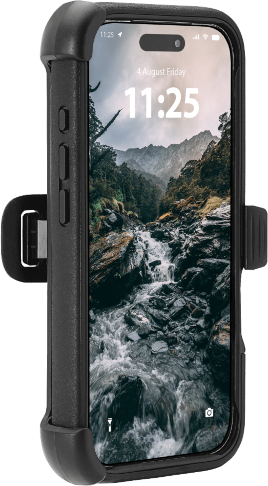 Pelican - Voyager MagSafe Case with Holster for Apple iPhone 17 - Black and Clear