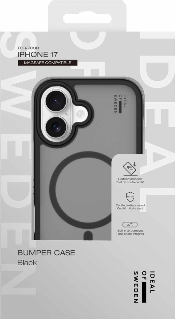 Ideal of Sweden - Étui Bumper MagSafe noir pour iPhone 17