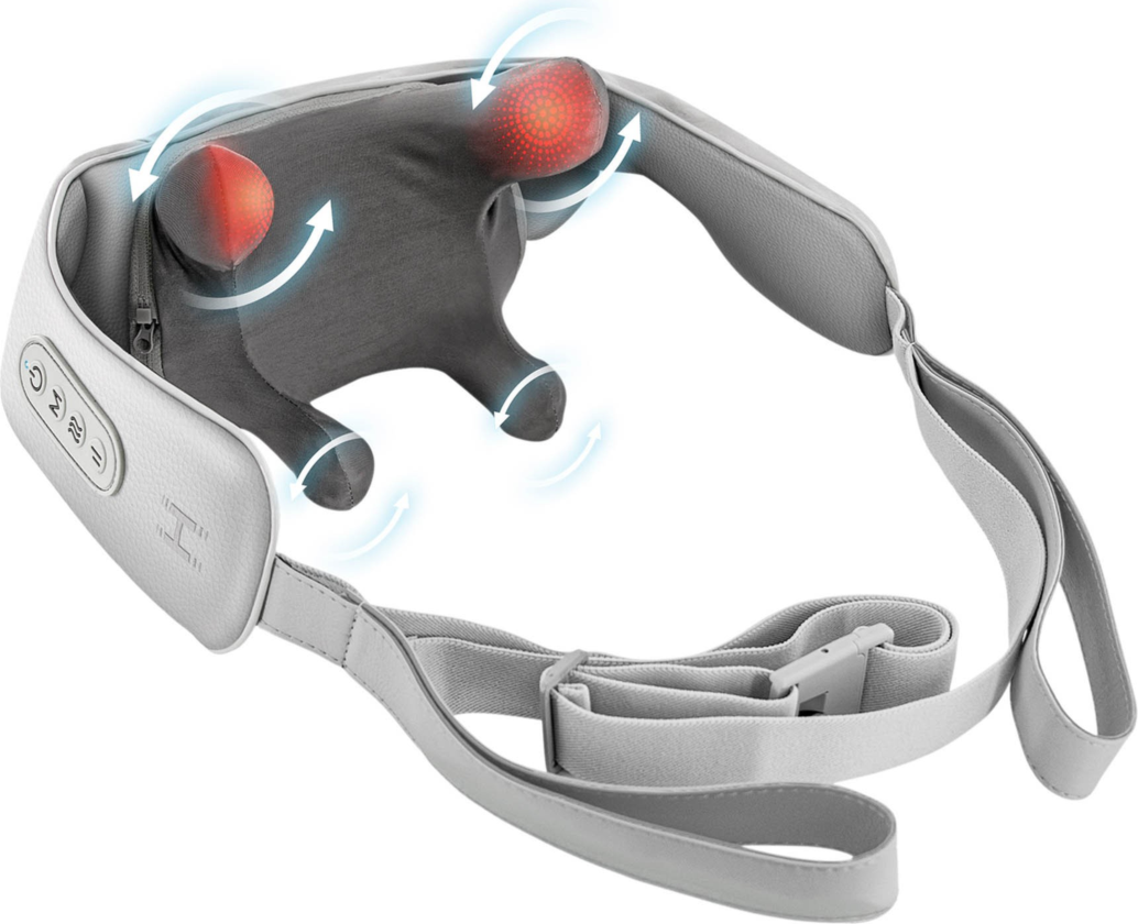 The HoMedics Deep Kneading Neck & Shoulder Massager with Heat delivers deep tissue relief, soothing warmth, and cordless comfort for relaxing neck and shoulder tension.