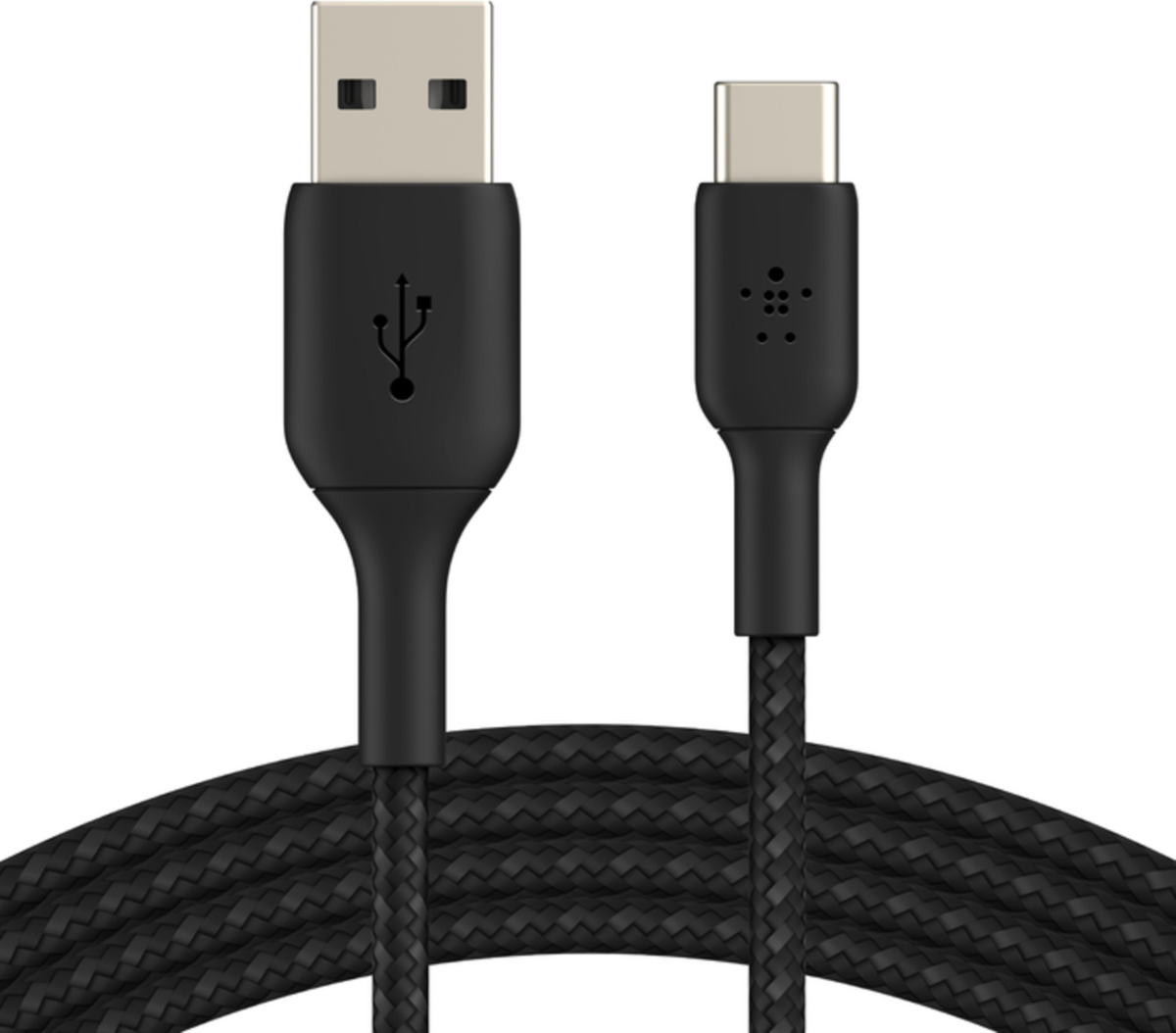 Boost Up Charge Usb A To Usb C Braided Cable 3ft  - Black