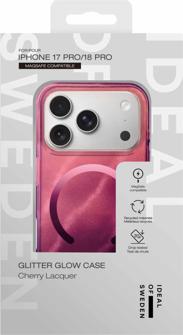 Ideal of Sweden - Étui Clear MagSafe Cherry Crush pour iPhone 18 Pro/17 Pro