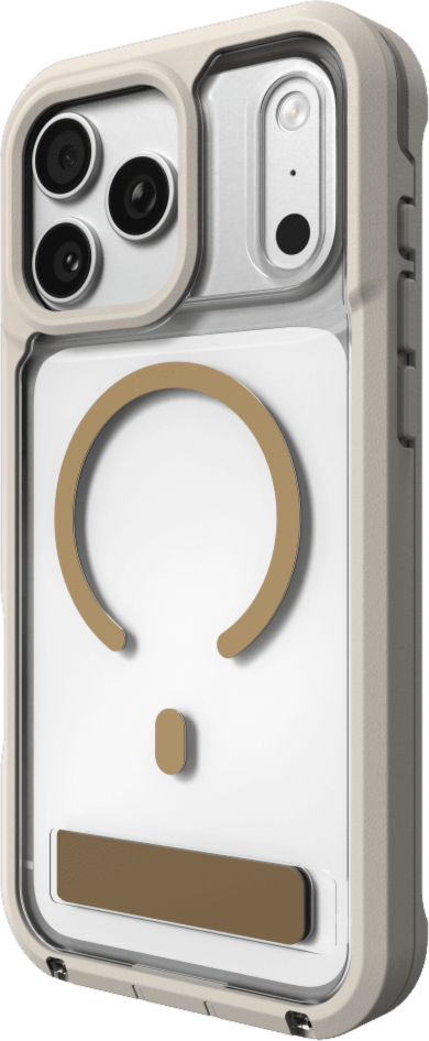 ZAGG - Étui Rainier Snap MagSafe avec support intégré pour Apple iPhone 18 Pro Max/17 Pro Max - Grès