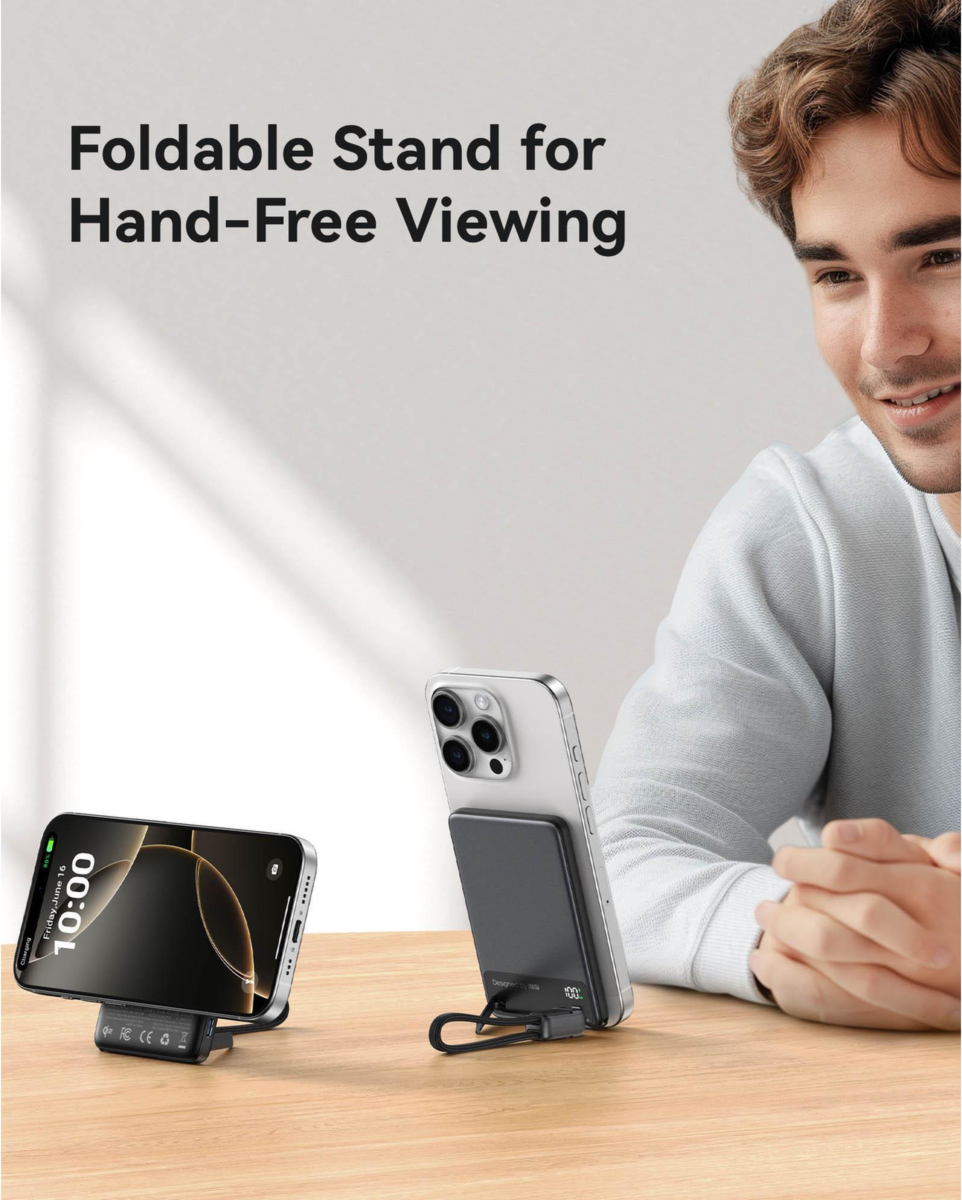 INIU MAGPRO SLIM 5,000mAh POWER BANK - BLACK