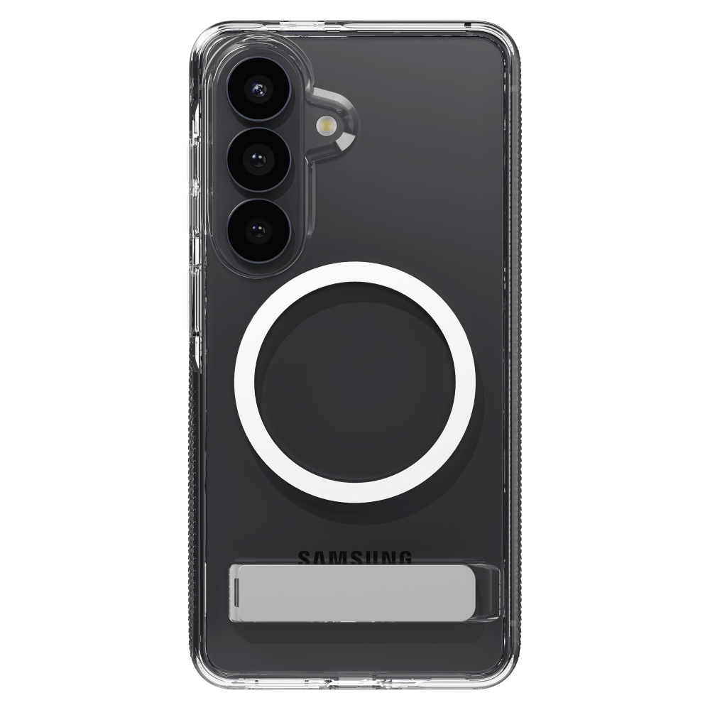 ZAGG - Coque Snap Case avec support intégré pour Samsung Galaxy S26 - Transparente