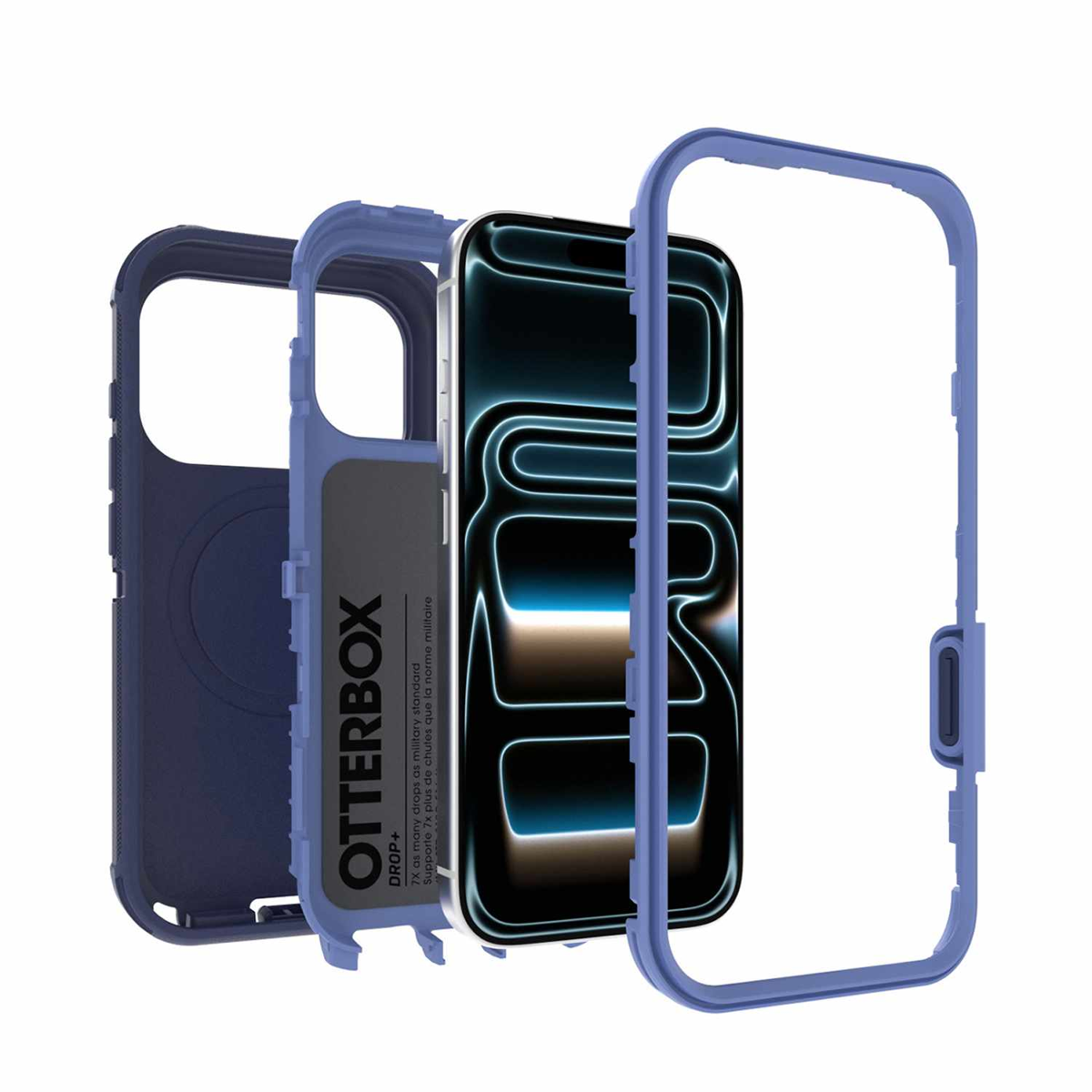 OtterBox - Defender Pro MagSafe Case Witherwill Blue for iPhone 18 Pro in Bulk Packaging