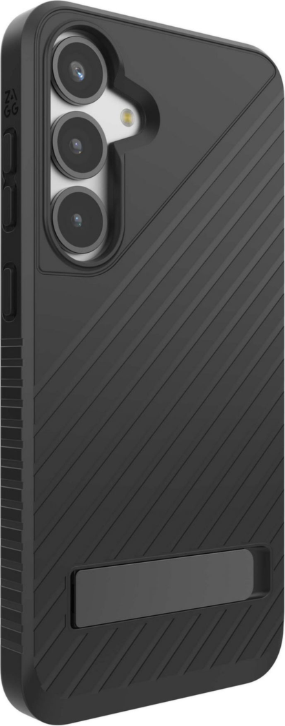 Strengthened with Graphene, ZAGG’s Denali series case with kickstand offers an impressive 16 ft of drop protection.