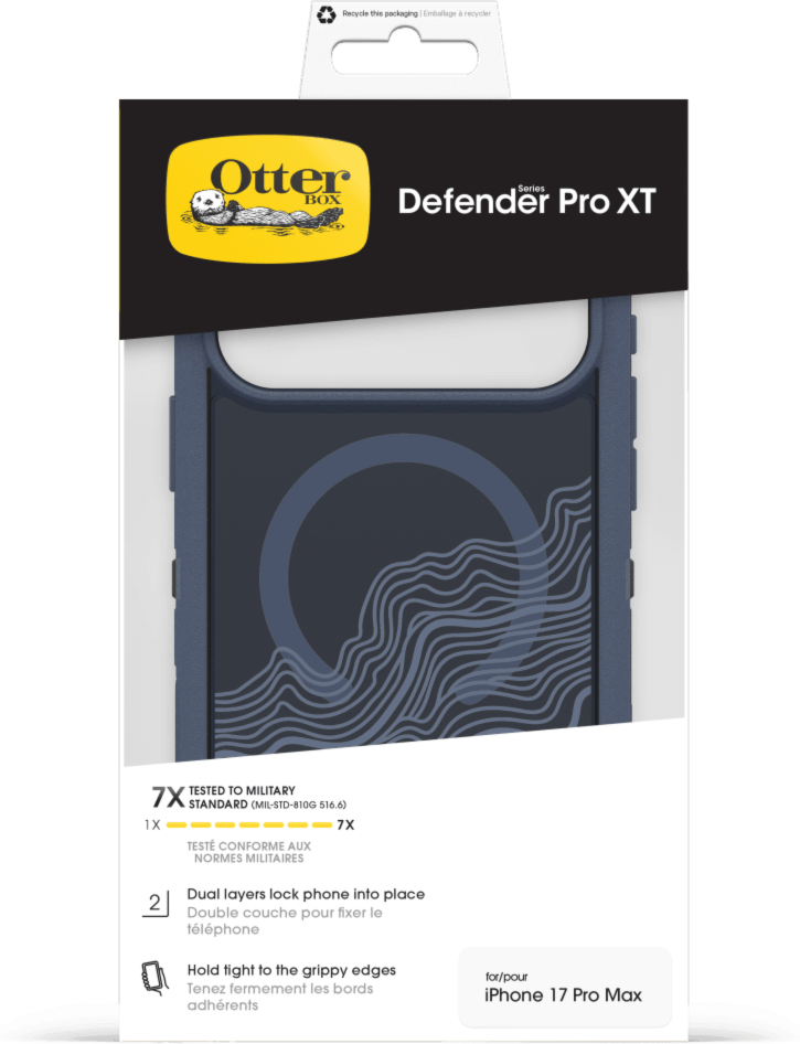 Get sleek, legendary phone protection with the OtterBox Defender Series Pro XT with MagSafe, a rugged dual-layer design that guards devices against drops, dirt, scrapes, and bumps.