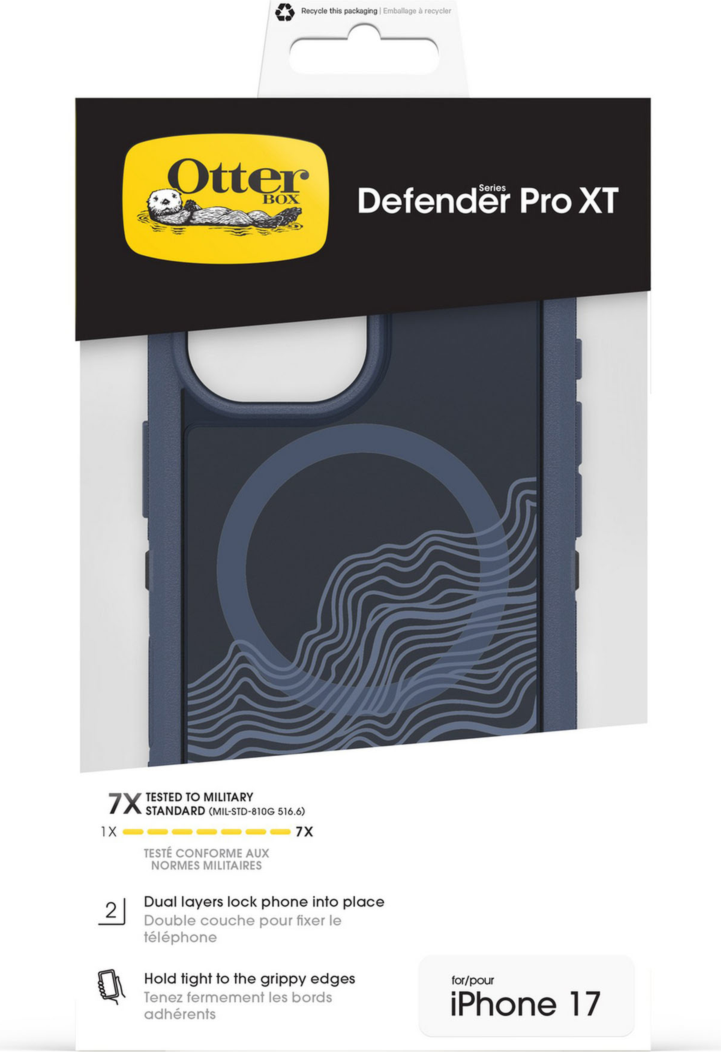 Get sleek, legendary phone protection with the OtterBox Defender Series Pro XT with MagSafe, a rugged dual-layer design that guards devices against drops, dirt, scrapes, and bumps.