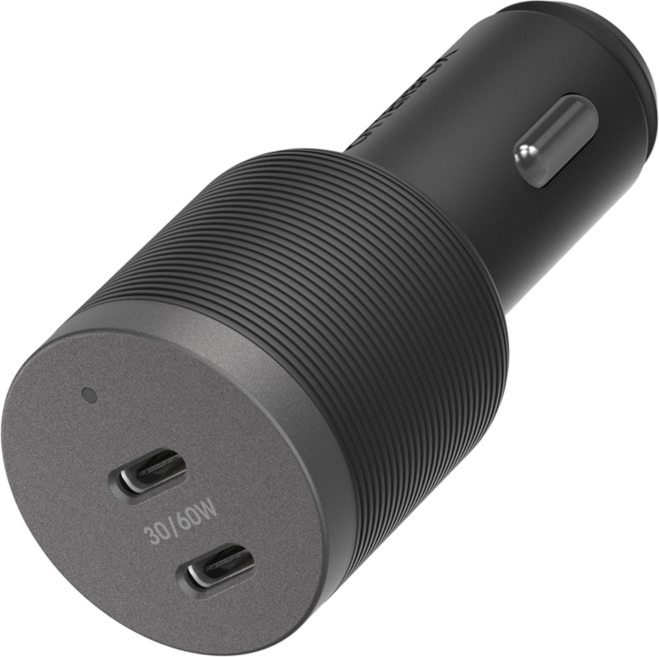 OtterBox 60W Dual Port Premium Pro Car Charger - Black