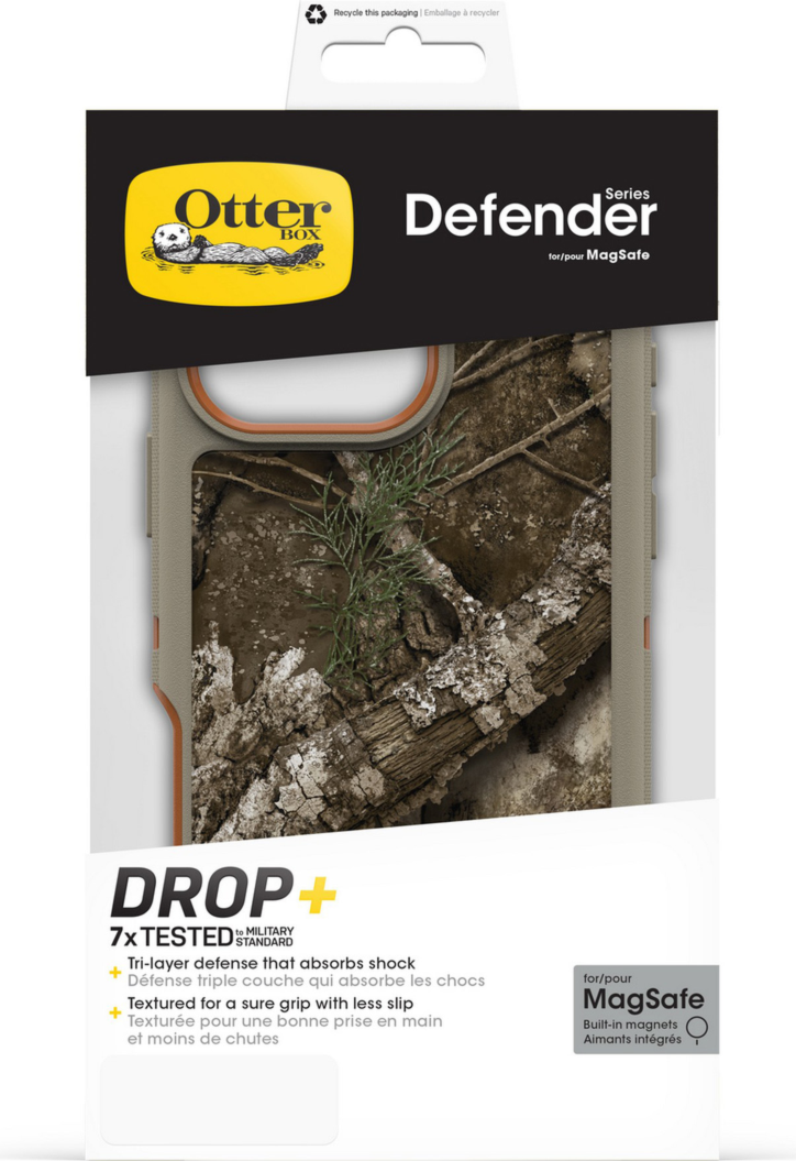 The OtterBox Defender Series Pro with MagSafe is the toughest case providing rugged protection against harsh drops. Equipped with MagSafe magnets and non-slip texturing.