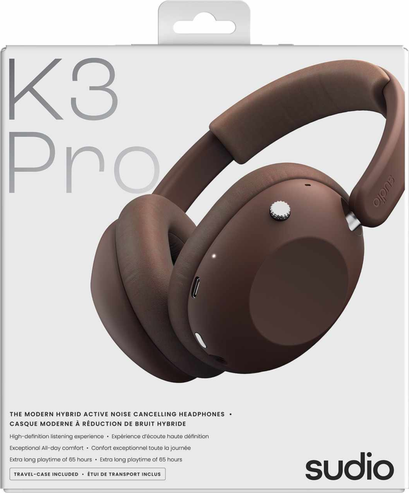 Sudio K3PROCHY Casque Supra-Auriculaire à Réduction de Bruit Active K3 Pro Cerise