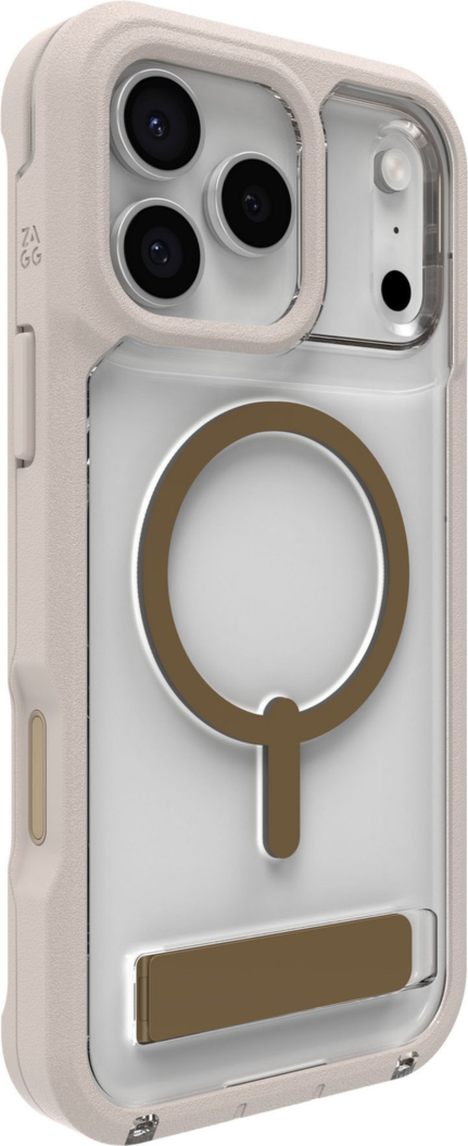 ZAGG - Rainier Snap MagSafe Case with Kickstand for Apple iPhone 17 Pro Max - Sandstone