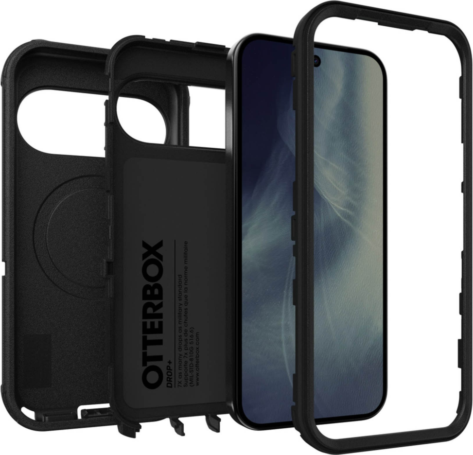 The OtterBox Defender Series Pro is the toughest case providing rugged protection against harsh drops. Equipped with magnets and non-slip texturing.
