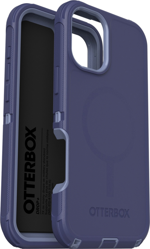 The OtterBox Defender Series Pro with MagSafe is the toughest case providing rugged protection against harsh drops. Equipped with MagSafe magnets and non-slip texturing.