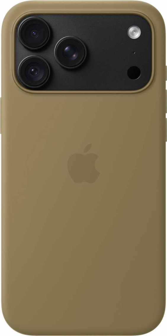 Apple - Silicone Case with MagSafe Olive for iPhone 18 Pro Max