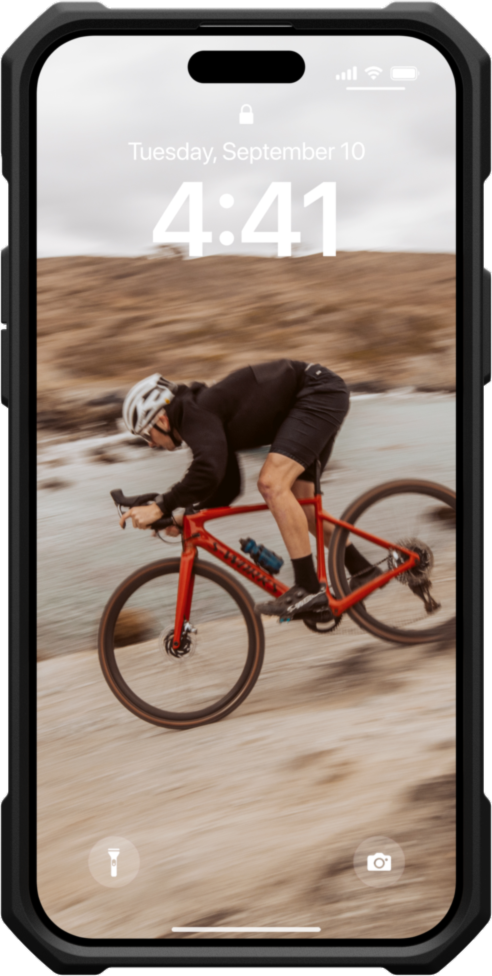 Get uncompromised defense with UAG Essential Armor – a one-piece TPU case featuring an ultra-thin design, 12 ft drop protection and is compatible with MagSafe charging.