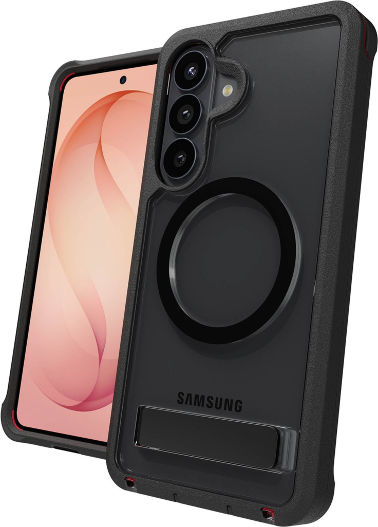 ZAGG - Étui Rainier Snap avec support pour Samsung Galaxy S26 Plus - Noir fumé