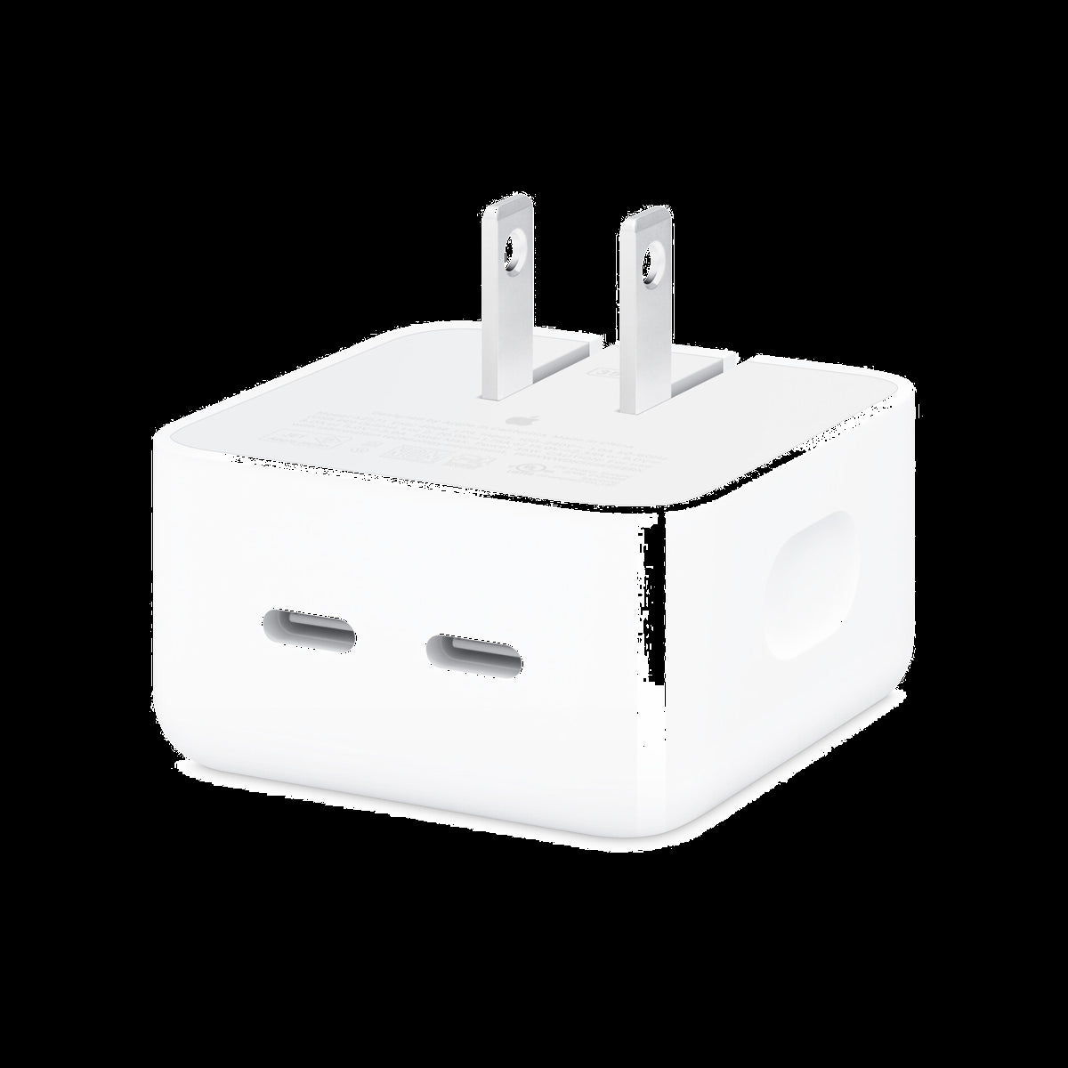 Apple MNWM3AMA Adaptateur D’alimentation Compact 35 W Double Port USB-C Blanc