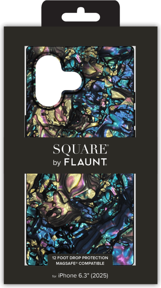 Flaunt - Square MagSafe Case for Apple iPhone 17 - Abalone Shell