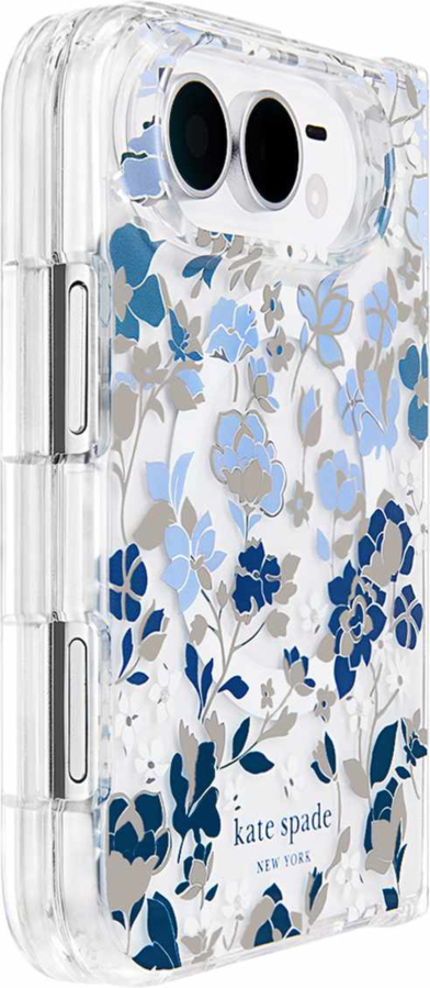 Kate Spade - Coque de protection MagSafe « Flowerbed Blue » pour iPhone Duo