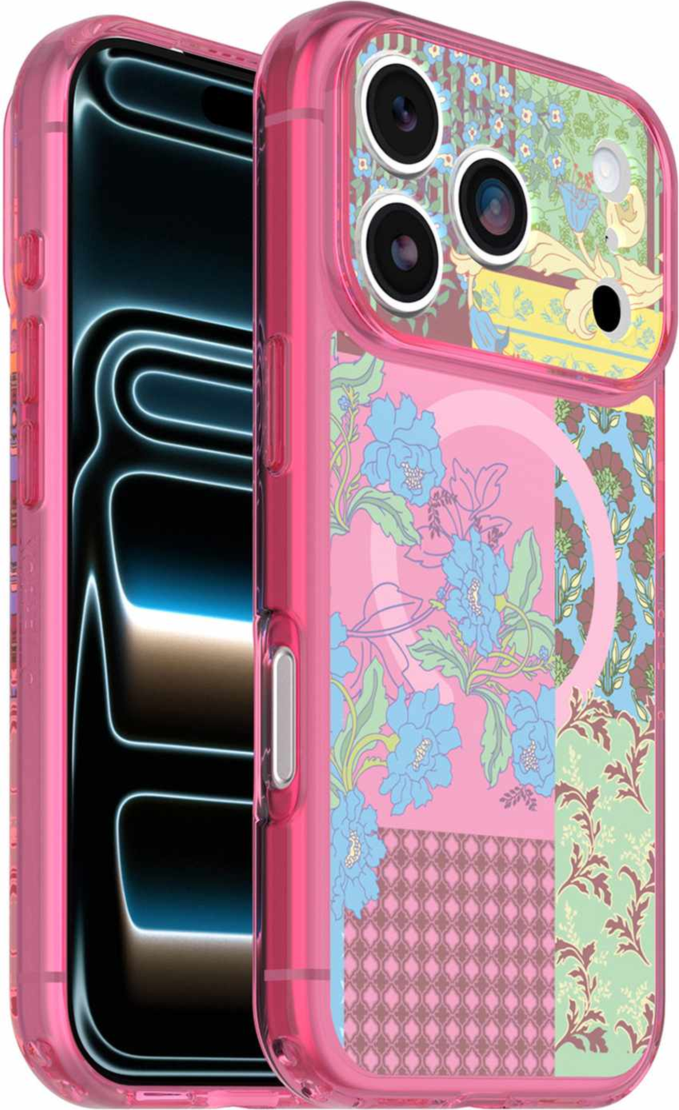 OtterBox - Étui Lumen transparent MagSafe Patchwork Petals pour iPhone 18 Pro/17 Pro