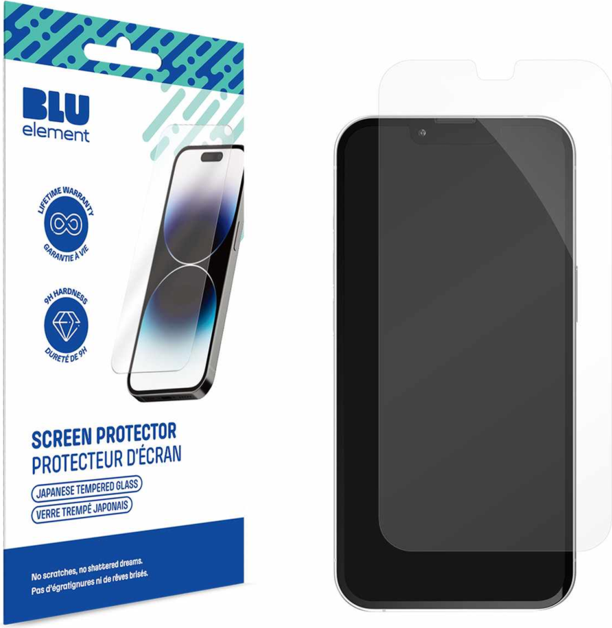 Blu Element BETGiP15PM Protecteur D'écran en Verre Trempé pour iPhone 15 Pro Max