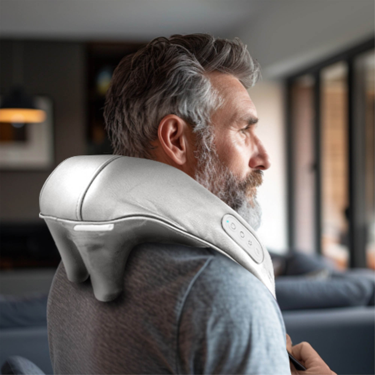 The HoMedics Deep Kneading Neck & Shoulder Massager with Heat delivers deep tissue relief, soothing warmth, and cordless comfort for relaxing neck and shoulder tension.