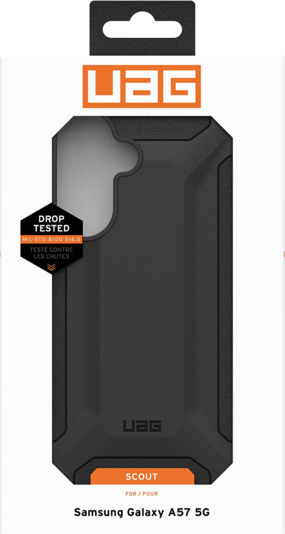 UAG 214556114040 Étui Robuste Scout Noir pour Samsung Galaxy A57 5G