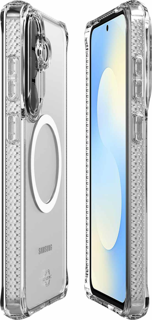 ITSKINS - Coque Hybrid_R Clear MagSafe pour Samsung Galaxy S26 FE - Transparente