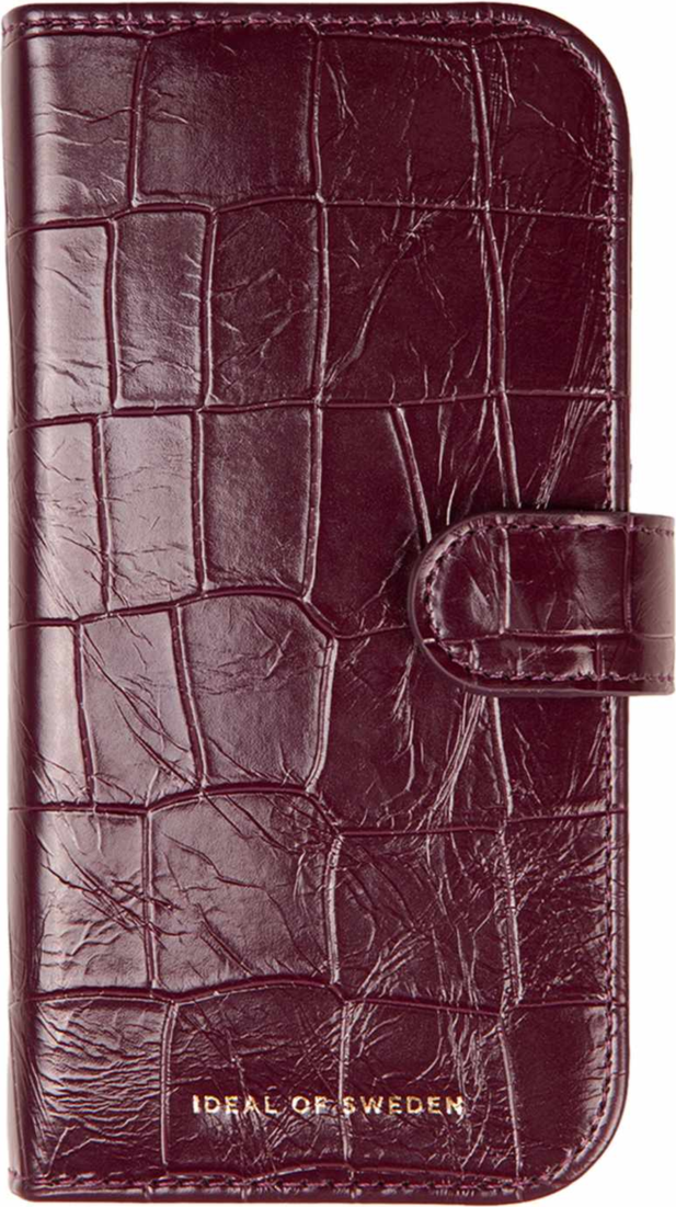 Ideal of Sweden - Magnet Wallet MagSafe Case Fine Wine Croco for iPhone 18 Pro/17 Pro