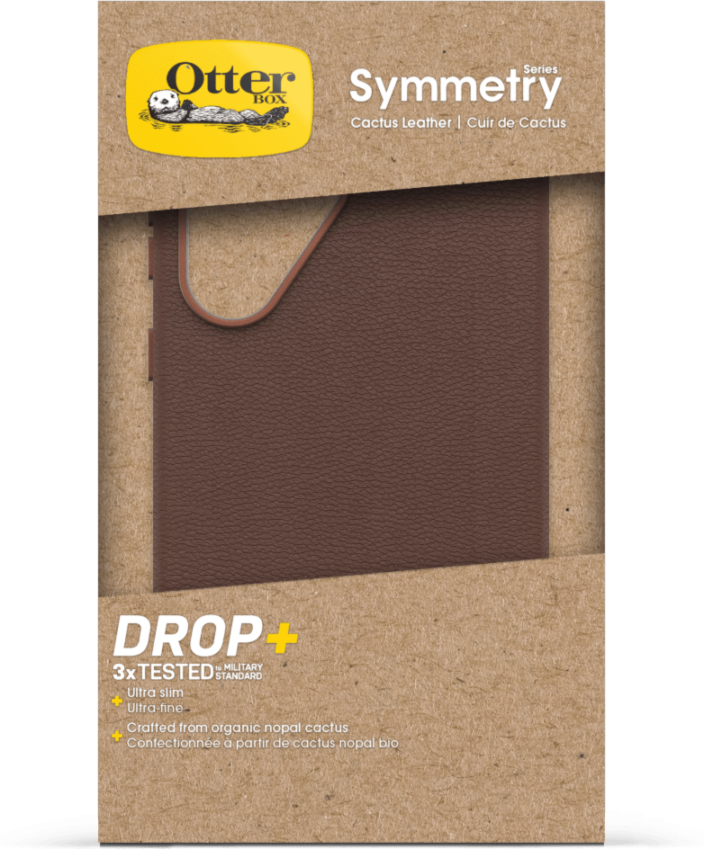 Crafted from organically grown and sustainably harvested nopal cactus, the Otterbox Symmetry Series Cactus Leather case offers a sustainable alternative to traditional leather products.