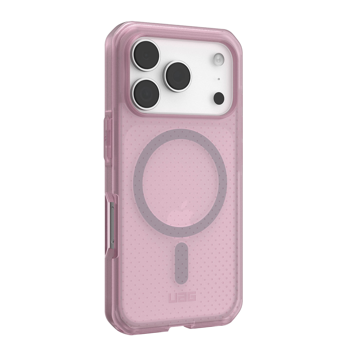 The UAG Dot case keeps devices protected without sacrificing style, featuring soft-touch silicone, a micro-perforated design, and a built-in magnet for magnetic accessories.