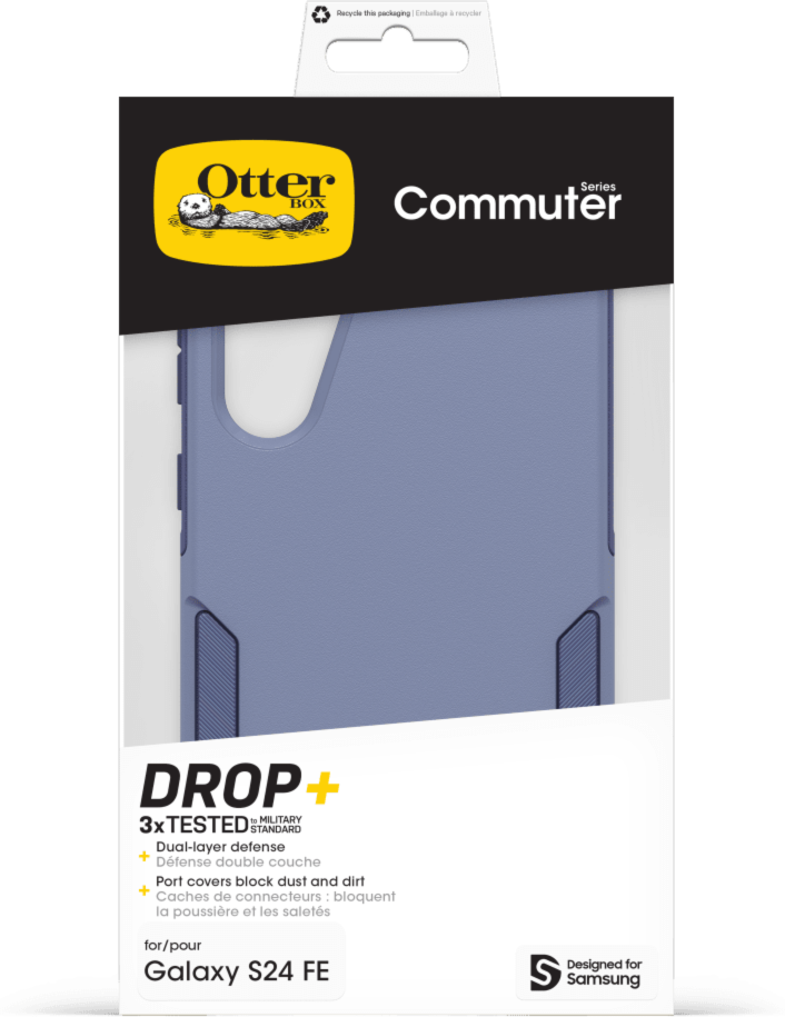 The OtterBox Commuter Series case fits in pockets offering a slim yet tough look and beats the daily grind.