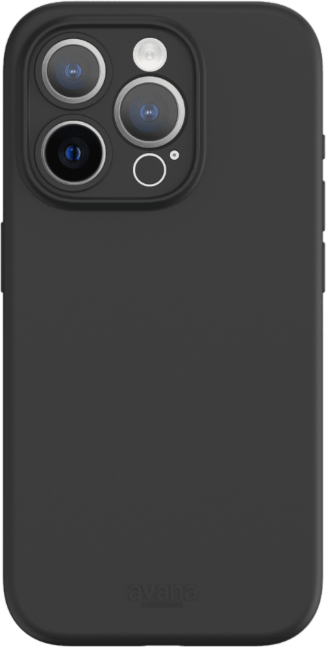 Avana AP5XAVSIKBLCK Étui Velvet Noir pour iPhone 15 Pro