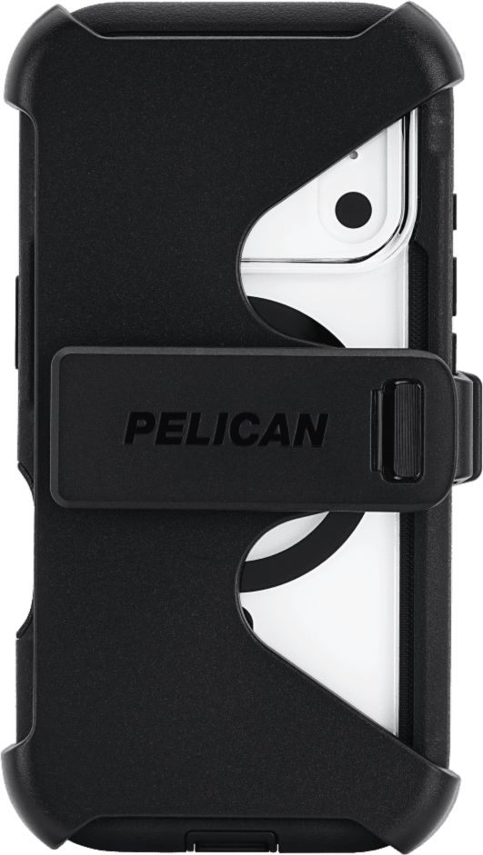 Pelican - Étui MagSafe Voyager avec étui pour Apple iPhone 17 Pro - Noir et transparent