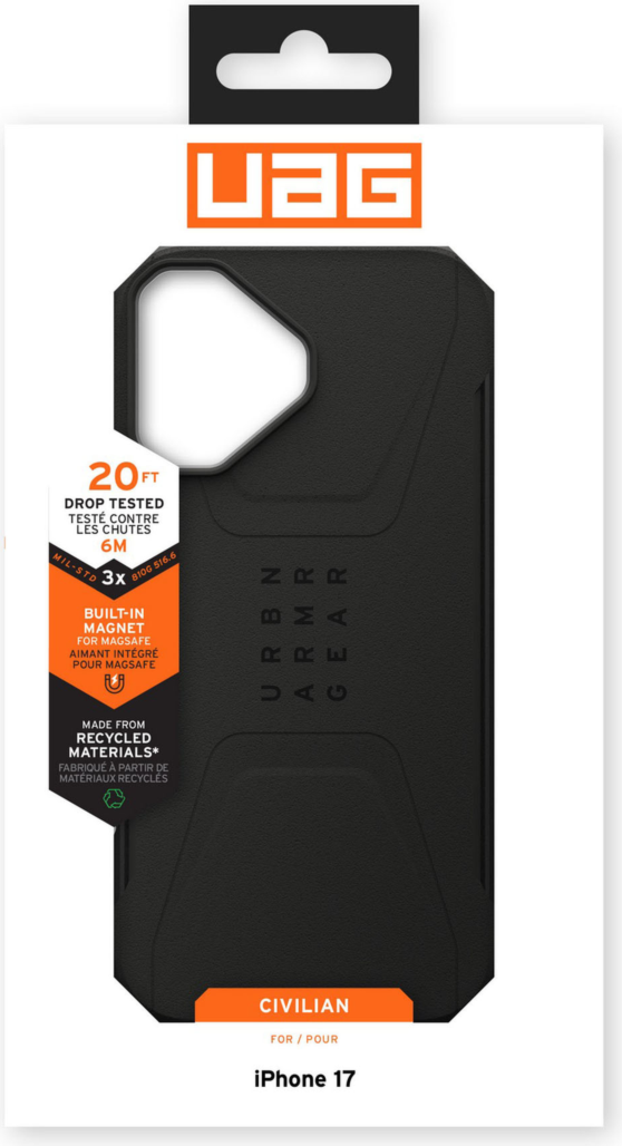 Urban Armor Gear (UAG) - Civilian MagSafe Case for Apple iPhone 17 - Black