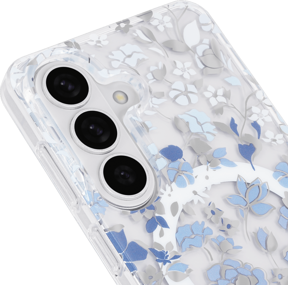 Kate Spade - Protective Case with Magnet for Samsung Galaxy S26 Plus - Flowerbed Blue