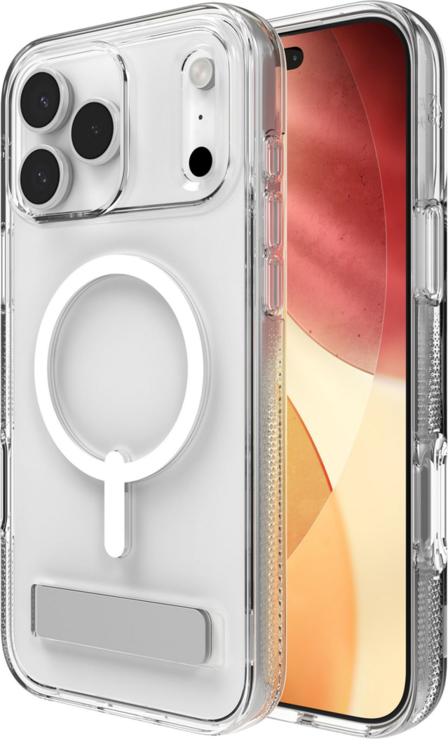 ZAGG - Crystal Palace Snap Case with Kickstand for Apple iPhone 17 Pro Max - Clear