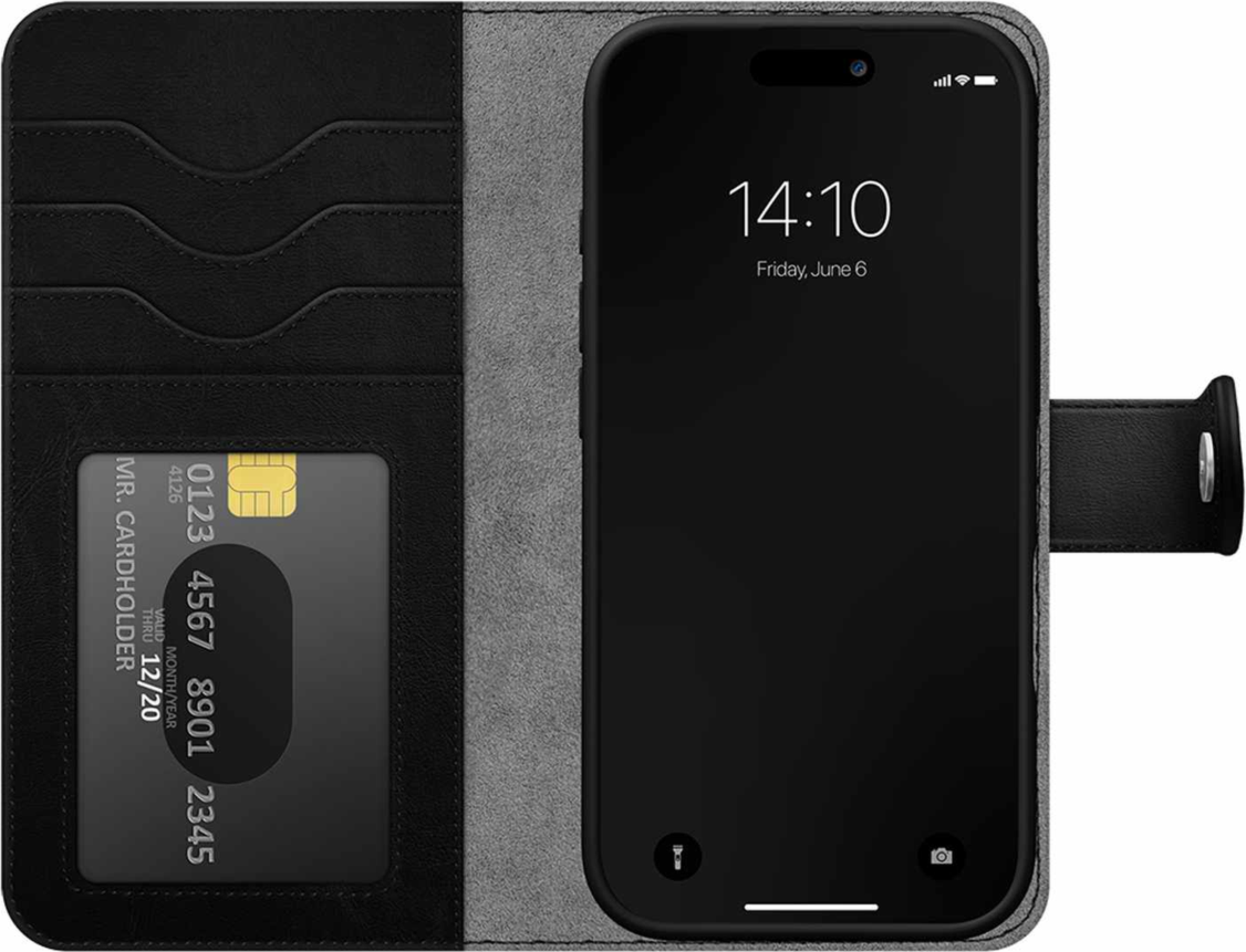 Ideal of Sweden - Magnet Wallet MagSafe Case Black for iPhone 18 Pro/17 Pro