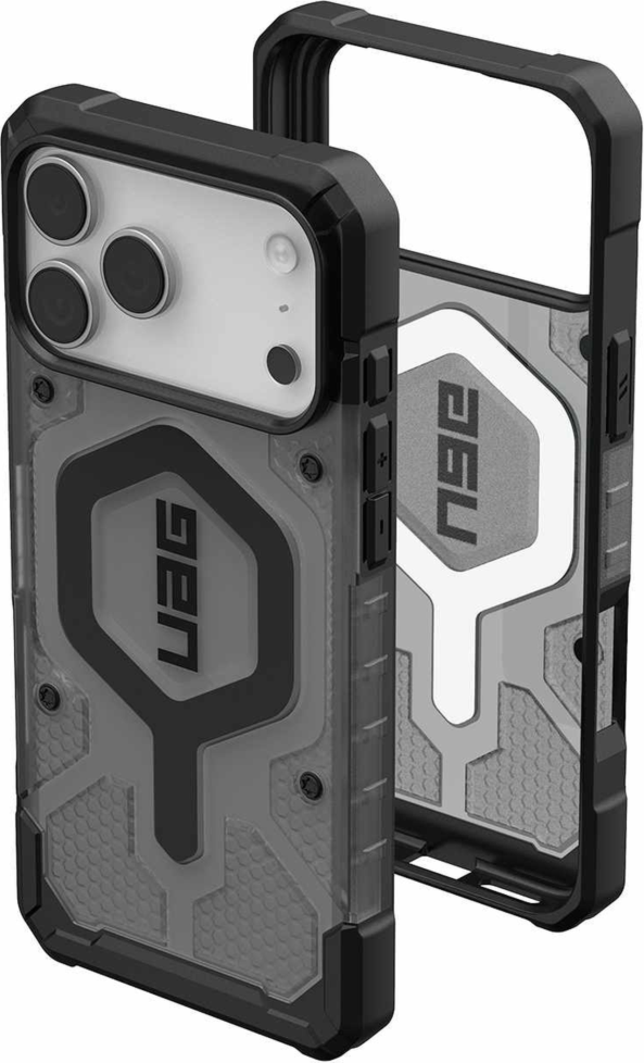 Urban Armor Gear (UAG) - Pathfinder Clear MagSafe Case for Apple iPhone 17 Pro Max - Ash and Black