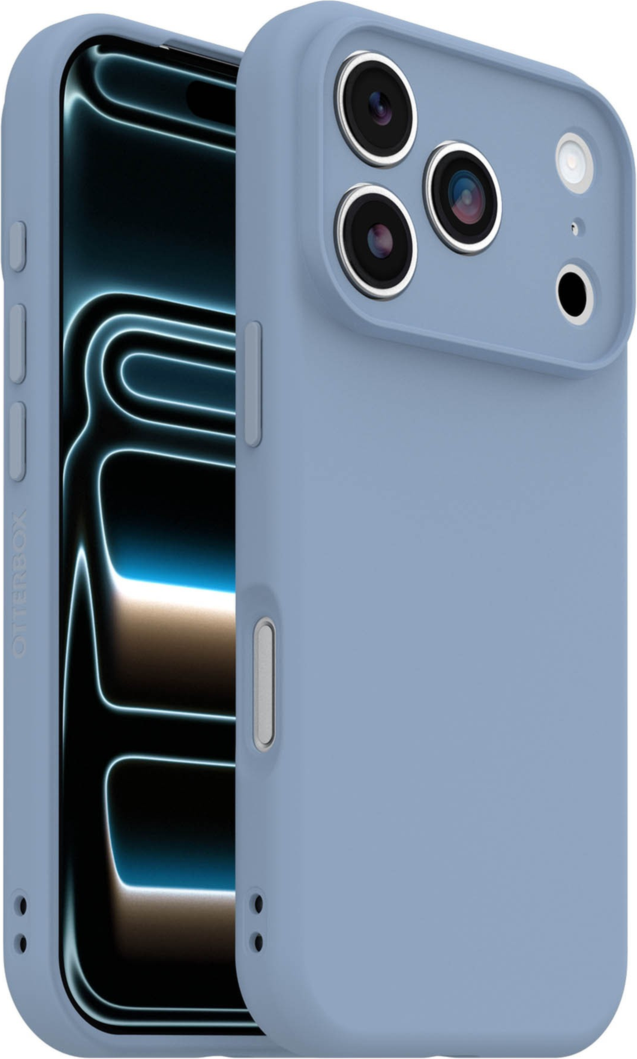 The OtterBox Figura Series blends a velvety-soft feel with ultra-slim protection, military-grade drop defense, MagSafe compatibility, and raised edges to guard the screen and camera.