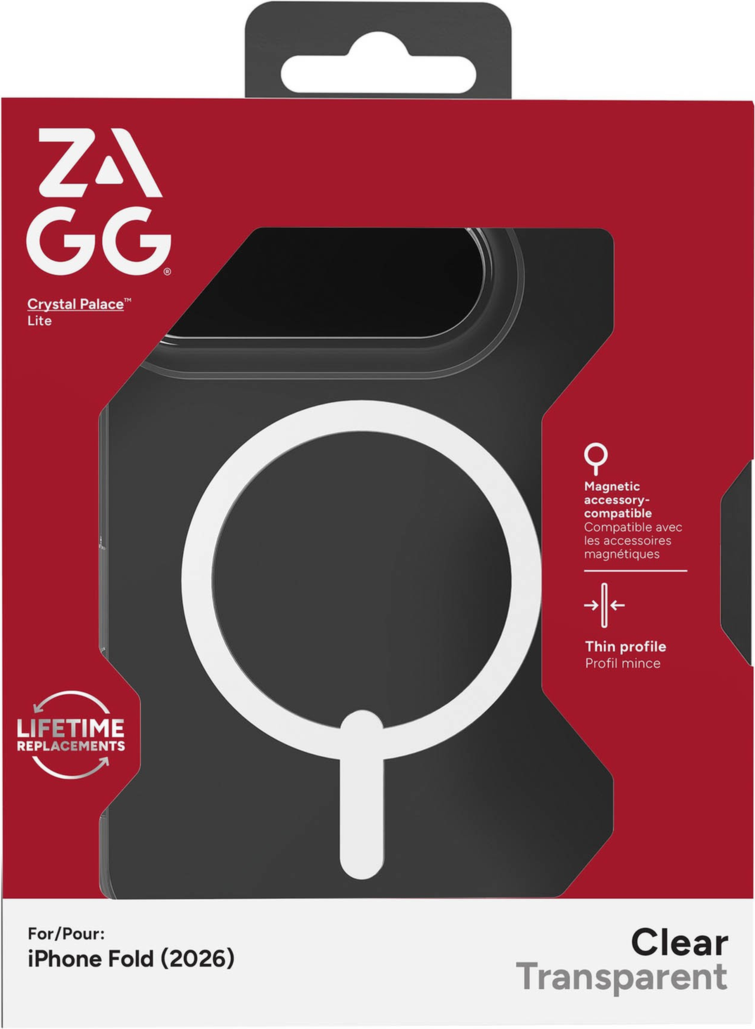 Strengthened with Graphene, the ZAGG Crystal Palace Snap Lite case combines an ultra-thin, crystal-clear profile with up to 10 ft drop protection and seamless MagSafe compatibility.