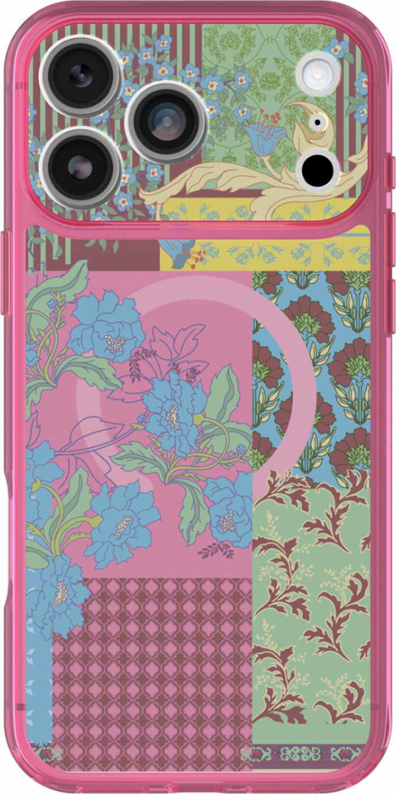 OtterBox - Lumen Clear MagSafe Case Patchwork Petals for iPhone 18 Pro Max/17 Pro Max
