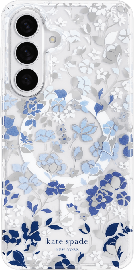 Kate Spade - Protective Case w/Magnets Flowerbed Blue for Samsung Galaxy S26